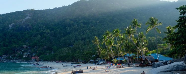 View of a beach on Ko Pha-Ngan island